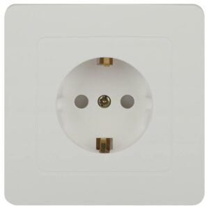 Розетка Intro 7-206-01 Style с заземлением 2P+E Schuko со шторками