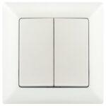 Выключатель Intro Solo 4-104-06 двухклавишный 10А-250В