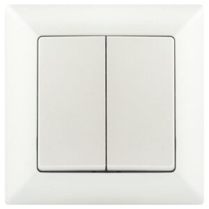 Выключатель Intro Solo 4-104-06 двухклавишный 10А-250В