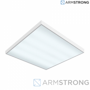 Светодиодный светильник "ВАРТОН" офисный встраиваемый / накладной 595*595*50мм 36 ВТ 6500К с функцией аварийного освещения купить оптом недорого