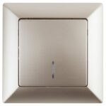 Выключатель Intro Solo 4-102-04 одноклавишный с подсветкой