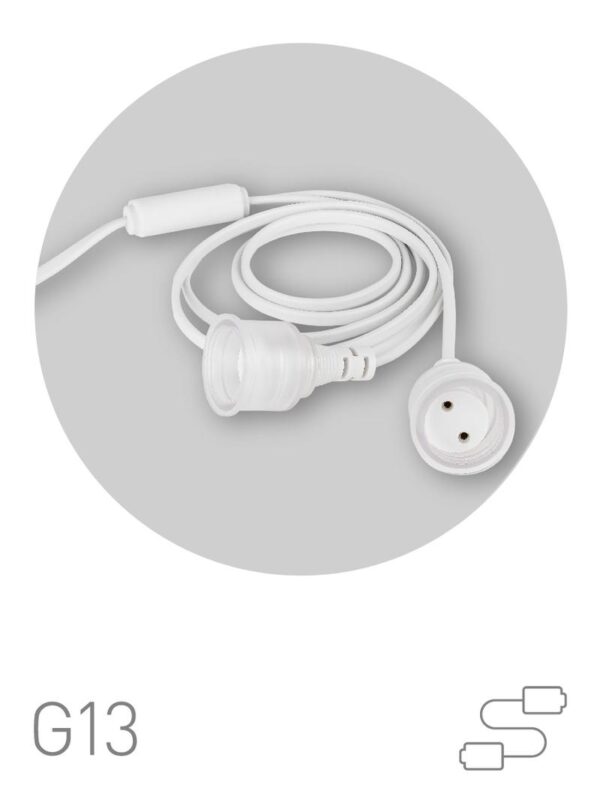 Патрон ЭРА FITO-Holder G13 IP65 mini для ламп FITO до 600 мм 2хG13 с выключателем