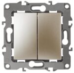 12-1104-04 ЭРА Выключатель двойной