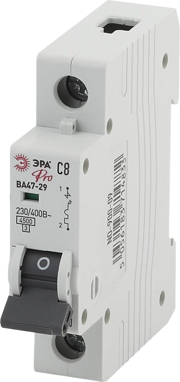 Автоматический выключатель ЭРА PRO NO-900-09 ВА47-29 1P 8А кривая C 4