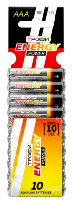 Батарейки Трофи LR03-10BL ENERGY POWER Alkaline купить оптом недорого
