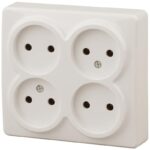 11-2210-02 ЭРА Розетка 4х2P