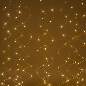 Светодиодная новогодняя гирлянда ЭРА ЕGNIG - ZW занавес с пультом 3*3 м теплый белый 300 LED купить оптом недорого