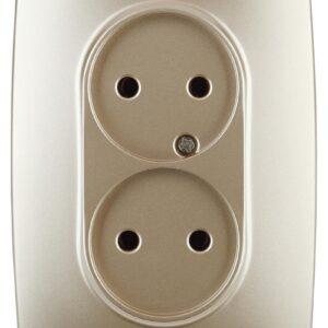 12-2107-04 ЭРА Розетка 2X2P