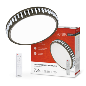 Светильник светодиодный COMFORT ASTERA 75Вт 230В 3000-6500K 6000Лм 500x90мм с пультом ДУ IN HOME купить оптом недорого