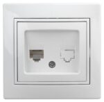 Розетка Intro Plano 1-303-01 информационная RJ45