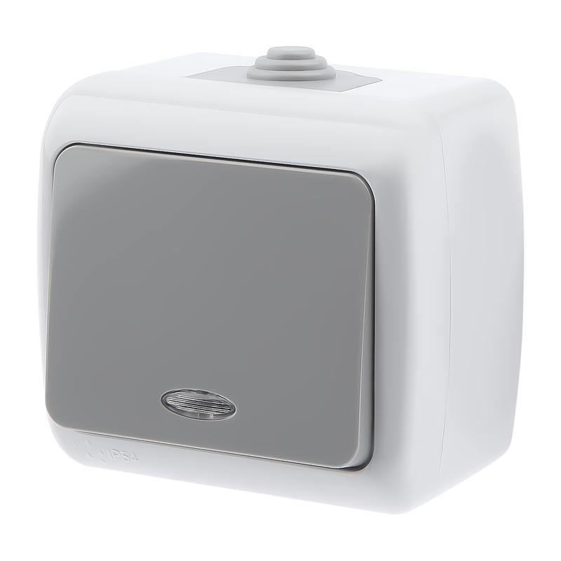 Выключатель Intro Atlantic 5-102-03 с подсветкой Выключатель Intro Atlantic 5-102-03 с подсветкой