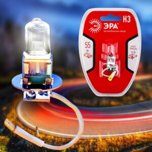 ЭРА Автолампа Н3 12V 55W PK22s BL (лампа головного света