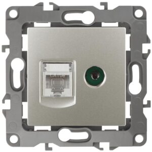 12-3110-15 ЭРА Розетка комбинированная RJ45+TV