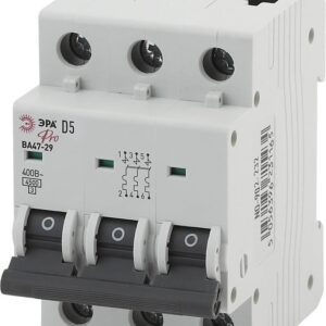Автоматический выключатель ЭРА PRO NO-902-232 ВА47-29 3Р 5А кривая D 4