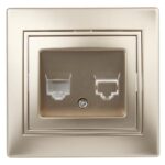 Розетка Intro Plano 1-302-04 телефонная RJ11