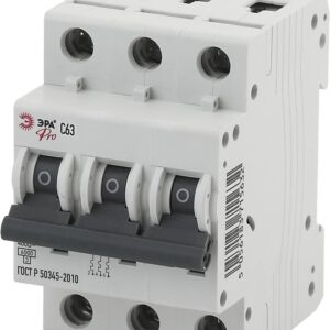 Автоматический выключатель ЭРА PRO NO-901-57 ВА47-63 3P 63А кривая C 6кА купить оптом недорого