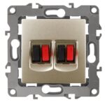 12-3112-04 ЭРА Розетка аудио двойная