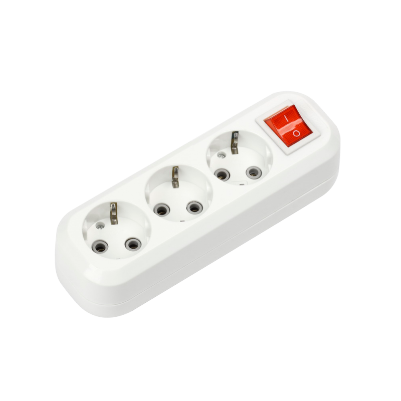 Колодка УЗВ-3-GRAND трехместная с выключателем и заземлением 5230 IN HOME оптом купить хорошая цена Колодка УЗВ-3-GRAND трехместная с выключателем и заземлением 5230 IN HOME купить оптом недорого