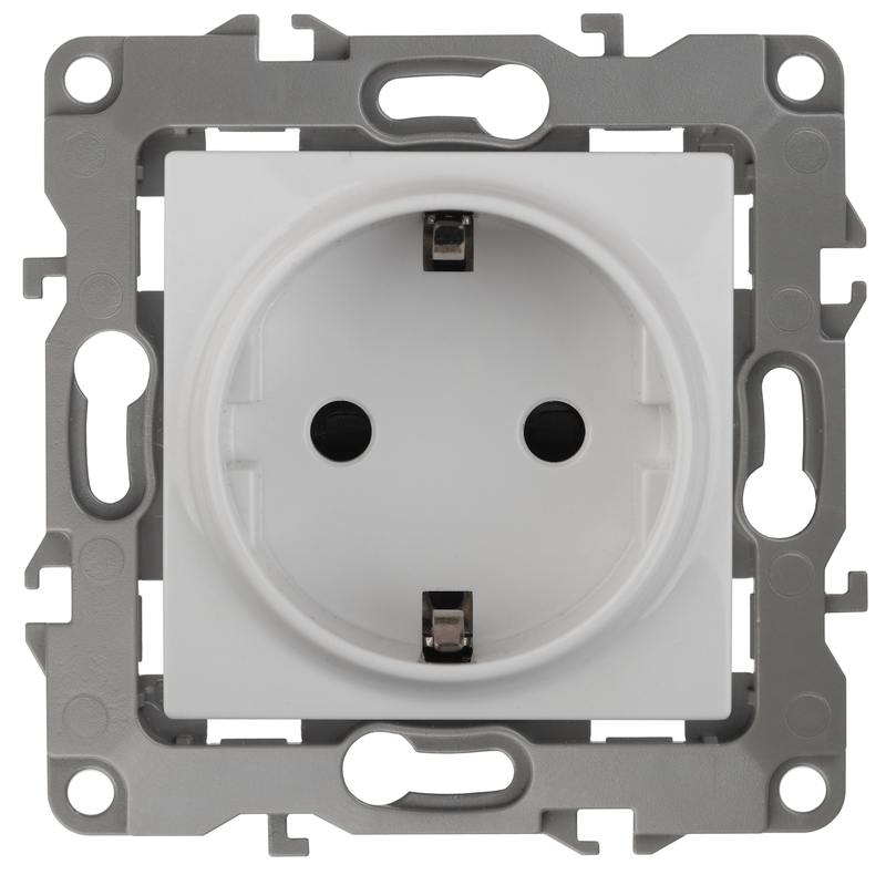 12-2101-01 ЭРА Розетка 2P+E Schuko 12-2101-01 ЭРА Розетка 2P+E Schuko