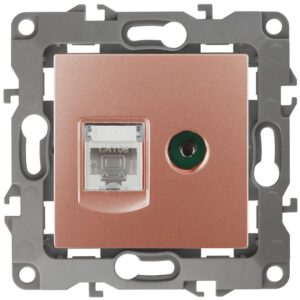 12-3110-14 ЭРА Розетка комбинированная RJ45+TV