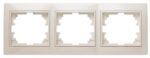 Рамка для розеток и выключателей Intro Plano 1-503-02 на 3 поста горизонтальная