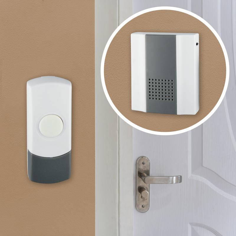 Звонок дверной ЭРА D65 проводной белый с серым 25 мелодий оптом купить хорошая цена Звонок дверной ЭРА D65 проводной белый с серым 25 мелодий купить оптом недорого