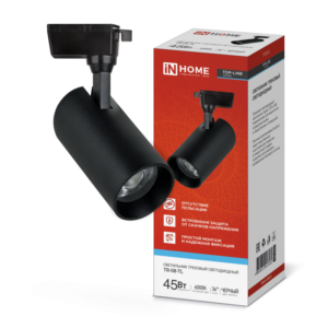 Светильник трековый светодиодный TR-08-TL 45Вт 6000К 4500Лм IP40 36 градусов черный серии TOP-LINE IN HOME купить оптом недорого