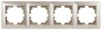 Рамка для розеток и выключателей Intro Solo 4-504-04 на 4 поста