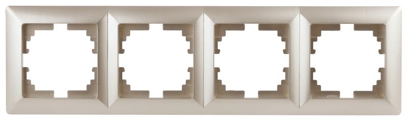 Рамка для розеток и выключателей Intro Solo 4-504-04 на 4 поста Рамка для розеток и выключателей Intro Solo 4-504-04 на 4 поста