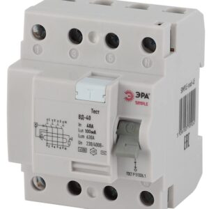 УЗО ЭРА SIMPLE SIMPLE-mod-49 ВД-40 4P 40А/100мА купить оптом недорого