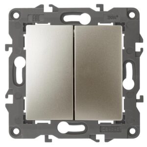 14-1104-04 ЭРА Выключатель двойной