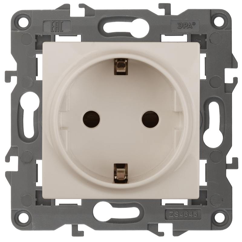 14-2102-02 ЭРА Розетка 2P+E Schuko со шторками 14-2102-02 ЭРА Розетка 2P+E Schuko со шторками