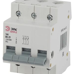 Выключатель нагрузки ЭРА SIMPLE SIMPLE-mod-63 3P 16А ВН-29 купить оптом недорого