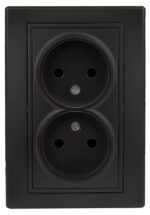 Розетка Intro Plano 1-204-05 без заземления двойная 2х2P