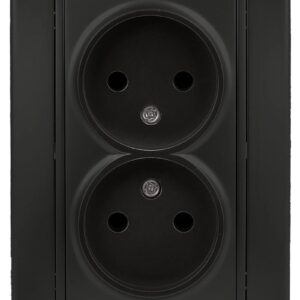 Розетка Intro Plano 1-204-05 без заземления двойная 2х2P