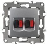 12-3112-03 ЭРА Розетка аудио двойная