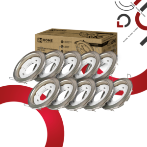 Светильник встраиваемый GX53R-standard RSC-10PACK под GX53 сатин-хром (10 шт./упак.) IN HOME купить оптом недорого