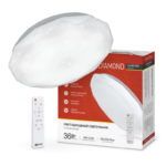 Светильник светодиодный COMFORT DIAMOND 36Вт 230В 3000-6500K 2900Лм 350x90мм с пультом ДУ IN HOME купить оптом недорого