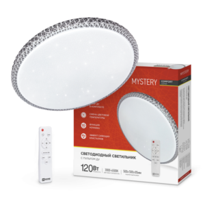 Светильник светодиодный COMFORT MYSTERY 120Вт 230В 3000-6500K 9600Лм 500x85мм с пультом ДУ IN HOME купить оптом недорого