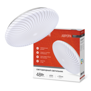 Светильник светодиодный серии DECO АВРОРА 48Вт 230В 4000К 4320Лм 380х55мм IN HOME купить оптом недорого