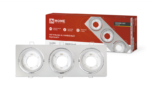 Светильник встраиваемый GX53R-3ST 3RC металл под лампу GX53 230В поворотный тройной хром IN HOME купить оптом недорого