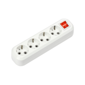 Колодка УЗВ-4-GRAND четырехместная с выключателем и заземлением 5240 IN HOME купить оптом недорого