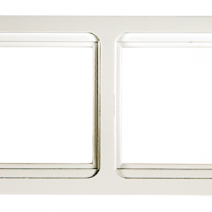 Рамка двойная горизонтальная CLASSICO белая 2302H IN HOME купить оптом недорого