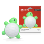 Ночник светодиодный NLA 04-TG ЧЕРЕПАШКА зелёная с выключателем 230В IN HOME купить оптом недорого