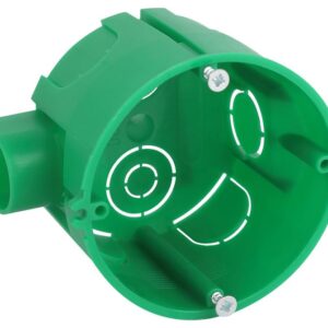 Коробка установочная ЭРА KUTS1-68-45-green зеленая 68х45мм для твердых стен с саморезами