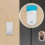 Звонок дверной ЭРА TWIN-R беспроводной два динамика белый с голубым 32 мелодии купить оптом недорого