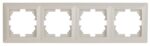 Рамка для розеток и выключателей Intro Solo 4-504-02 на 4 поста