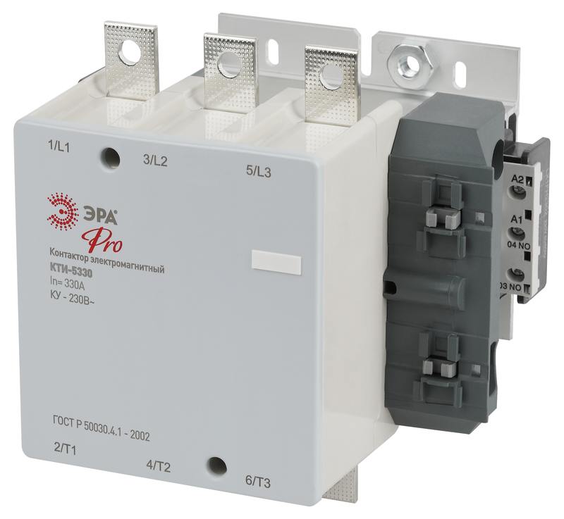 Контактор КТИ-5330 ЭРА PRO KKT50-330-230-10-E 330А 230В/АС3 оптом купить хорошая цена Контактор КТИ-5330 ЭРА PRO KKT50-330-230-10-E 330А 230В/АС3 купить оптом недорого