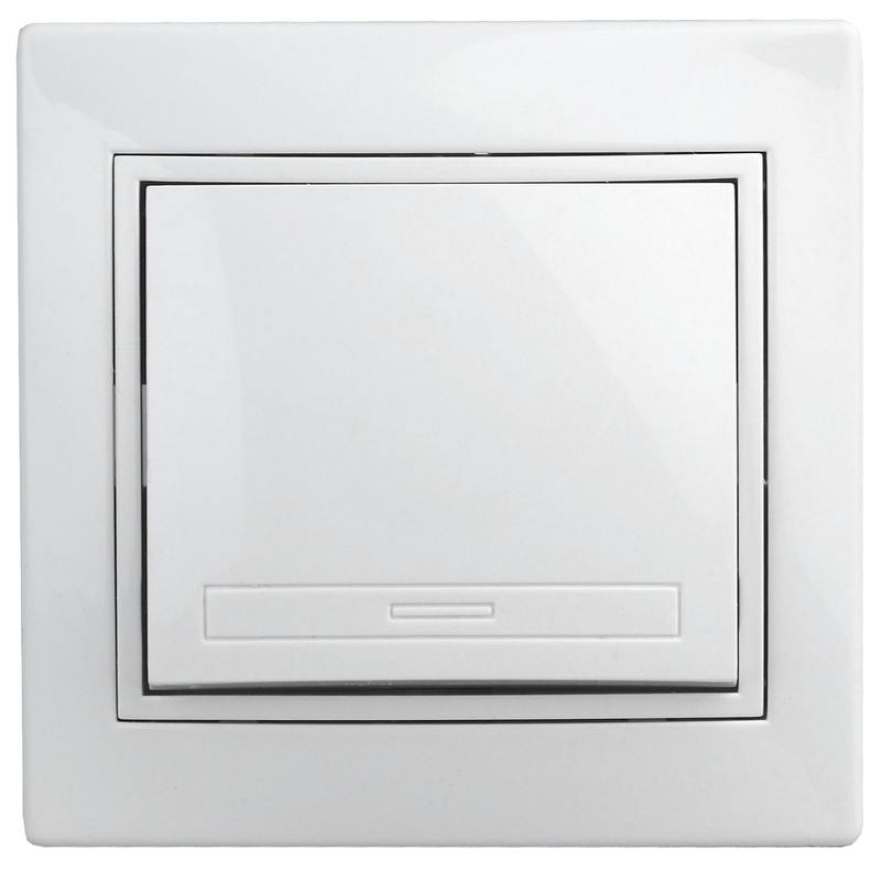 Выключатель Intro Plano 1Э-101-01 одноклавишный 10А-250В Выключатель Intro Plano 1Э-101-01 одноклавишный 10А-250В