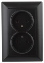 Розетка Intro Solo 4-204-05 без заземления двойная 16А-250В